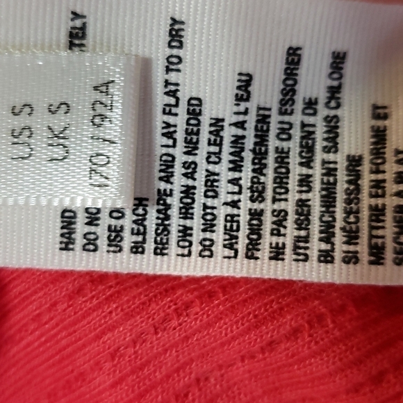 NWT FREE PEOPLE  LOLA LaceTrim V-neck Knit Top, Color Rose Crimson, Size… - Picture 16 of 16